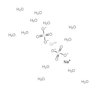 CHROMIUM(III) SODIUM SULFATE DODECAHYDRATE structure