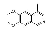 Isoquinoline, 6,7-dimethoxy-4-methyl- (8CI,9CI)结构式