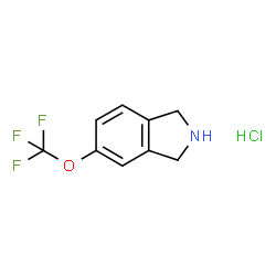 5-(三氟甲氧基)-2,3-二氢-1H-异吲哚盐酸盐结构式