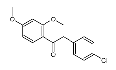 2-(4-chlorophenyl)-1-(2,4-dimethoxyphenyl)ethanone Structure