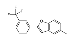 5-甲基-2-(3-(三氟甲基)苯基)苯并呋喃结构式