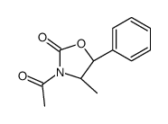 (4S,5R)-3-acetyl-4-methyl-5-phenyl-1,3-oxazolidin-2-one结构式