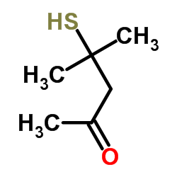 4-甲基-4-巯基-2-戊酮结构式