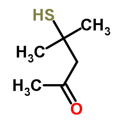 2-Mercapto-2-methylpentan-4-one Structure