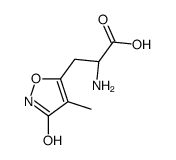 (S)-2-氨基-3-(3-羟基-4-甲基异噁唑-5-基)-丙酸结构式