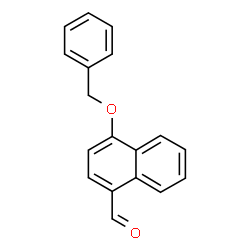 4-Benzyloxynaphthalene-1-carboxaldehyde结构式