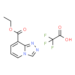 乙基 [1,2,4]三唑并[4,3-a]吡啶-8-甲酸基酯 2,2,2-三氟醋酸盐结构式