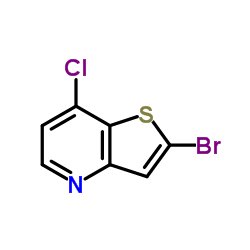 2-Bromo-7-chlorothieno[3,2-b]pyridine Structure