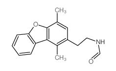 Formamide,N-[2-(1,4-dimethyl-2-dibenzofuranyl)ethyl]-结构式
