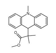 2-methyl-2-(10-methyl-9,10-dihydro-acridin-9-yl)-propionic acid methyl ester Structure