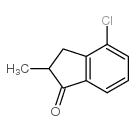 4-氯-2,3-二氢-2-甲基-1H-茚-1-酮结构式