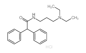 Benzeneacetamide,N-[3-(diethylamino)propyl]-a-phenyl-, monohydrochloride (9CI) Structure