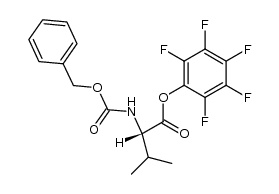 N-benzyloxycarbonyl-L-valine pentafluorophenyl ester结构式