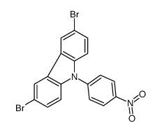 3,6-dibromo-9-(4-nitrophenyl)carbazole Structure
