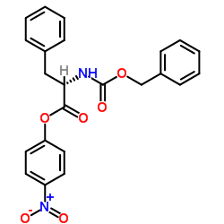 Benzyloxycarbonyl-L-phenylalanine p-nitrophenylester structure