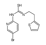 1-(5-bromopyridin-2-yl)-3-(2-thiophen-2-ylethyl)thiourea结构式