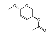 (3S)-3,6-Dihydro-6α-methoxy-2H-pyran-3β-ol acetate Structure