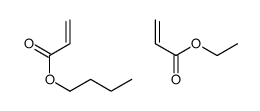 2-丙烯酸丁酯与2-丙烯酸乙酯的聚合物结构式