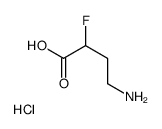 4-amino-2-fluorobutanoic acid hydrochloride structure