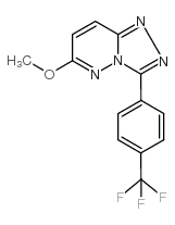6-甲氧基-3-(4-(三氟甲基)苯基)-[1,2,4]三唑并[4,3-b]哒嗪结构式