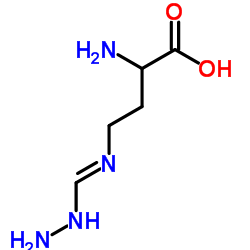 L-2-amino-4-guanidinobutyric acid hydrochloride structure