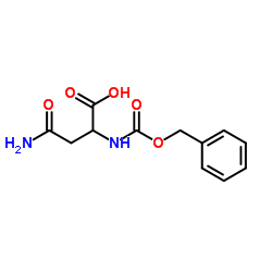 Nα-苄氧羰基-DL-天冬酰胺结构式