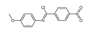 N-(p-anisyl)-4-nitrobenzenecarboxyimidoyl chloride结构式