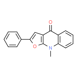 Furo[2,3-b]quinolin-4(9H)-one,9-methyl-2-phenyl- Structure