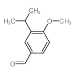 3-异丙基-4-甲氧基苯甲醛结构式