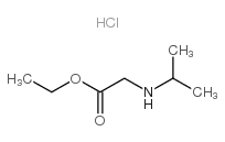 ethyl 2-(propan-2-ylamino)acetate,hydrochloride Structure