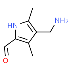1H-Pyrrole-2-carboxaldehyde, 4-(aminomethyl)-3,5-dimethyl- (9CI) Structure