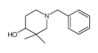 3,3-二甲基-1-苯基甲基-4-羟基哌啶结构式