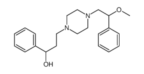 3-[4-(2-methoxy-2-phenylethyl)piperazin-1-yl]-1-phenylpropan-1-ol Structure