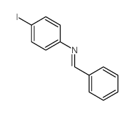 Benzenamine,4-iodo-N-(phenylmethylene)- Structure
