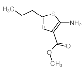 2-氨基-5-丙基噻吩-3-羧酸甲酯结构式