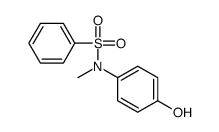 N-(4-羟基-苯基)-N-甲基-苯磺酰胺结构式
