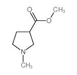 1-甲基吡咯烷-3-羧酸甲酯结构式