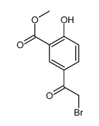 5-(2-溴乙酰基)-2-羟基苯甲酸甲酯结构式
