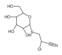 2'-Chloro-2'-cyanoethyl-1-thio-beta-D-galactopyranoside结构式