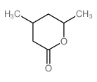 Hexanoic acid, 5-hydroxy-3-methyl-, delta-lactone Structure