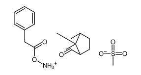 (R)-(alpha-phenylacetoxy)ammonium (-)-7,7-dimethyl-2-oxobicyclo[2.2.1]heptane-1-methylsulphonate Structure