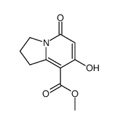 Methyl 7-hydroxy-5-oxo-1,2,3,5-tetrahydroindolizine-8-carboxylate Structure