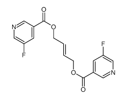2-Butene-1,4-diol, bis(5-fluoronicotinate) Structure