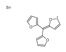 tris(furan-2-yl)methylstannane Structure