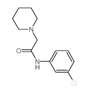 1-Piperidineacetamide,N-(3-chlorophenyl)- Structure