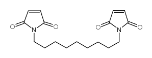 1,9-双(马来酰亚胺顺丁烯二酰亚胺)壬烷结构式