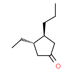 Cyclopentanone, 3-ethyl-4-propyl-, (3S,4S)- (9CI) structure