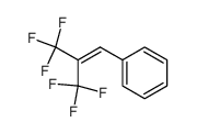 3,3,3-Trifluoro-1-phenyl-2-(trifluoromethyl)-1-propene结构式