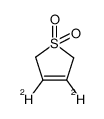 [3,4-D2]-2,5-Dihydrothiophen-1,1-dioxid结构式