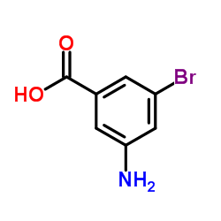 3-氨基-5-溴苯甲酸结构式